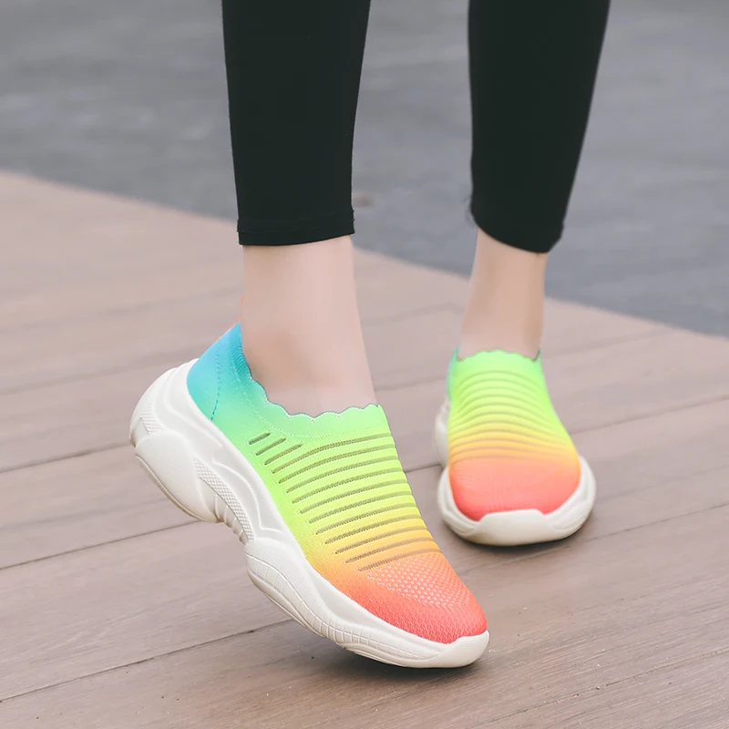 

Tenis Feminino Women Tennis Shoes 2021 New Women's Gym Sports Shoes Comfortable Trainers Platform Wedge Sneakers Increase Height