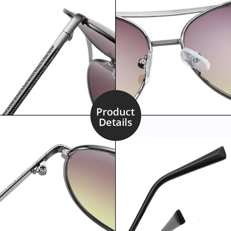 Myopie Sonnenbrille Dioptrien Polarisierte Fahren Herren Frauen Oval Sonnenbrille Mode Pilot-0,50-6,00 – Detail 5