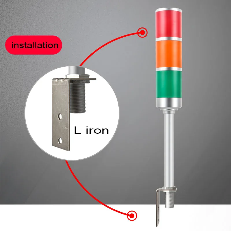 Lager Regal Multi-Schicht Drei-Farbe Signal Licht CNC Bohren Und Tippen Maschine Fräsen Drehmaschine Werkzeug Warnung licht