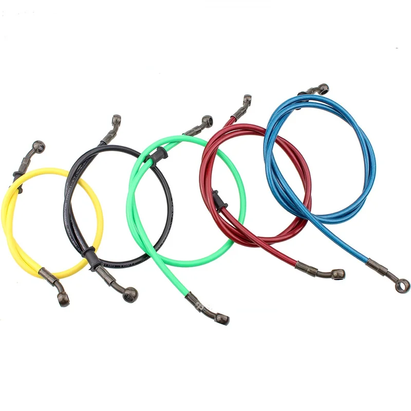 Motorcycle Dirt Bike Braided Steel Hydraulic Reinforce Brake line Clutch Oil Hose Tube Universal Fit Racing MX motocross