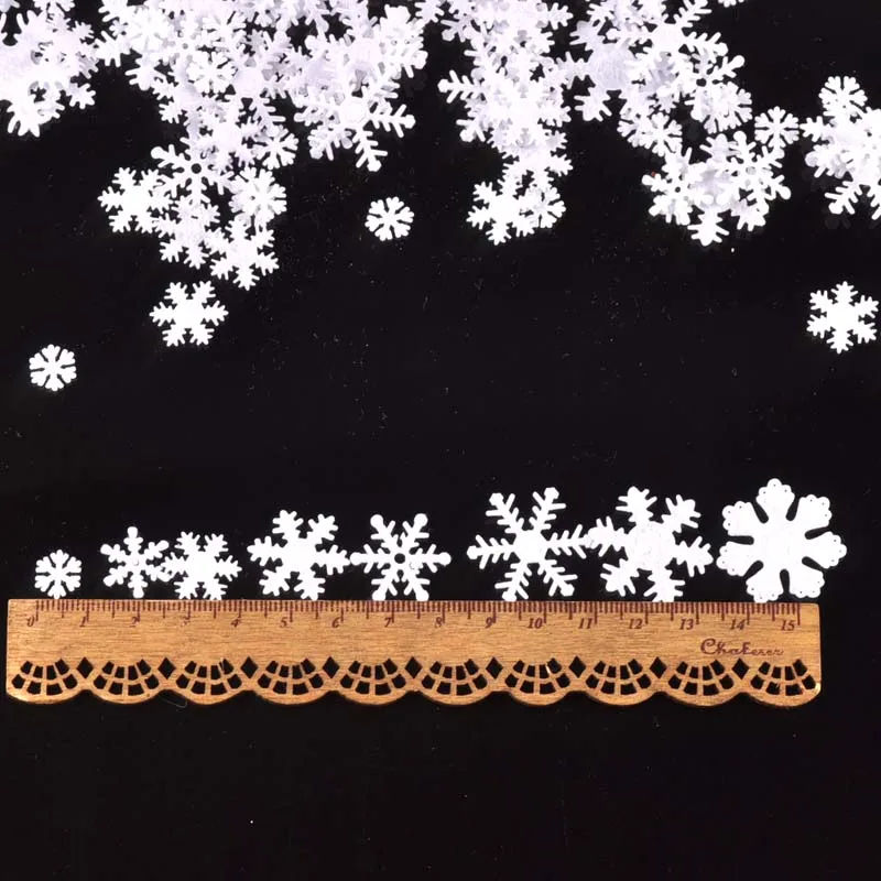 100pcs/lot White Felt Christmas Snowflake Patch Applique Scrapbooking Craft Sticker Non-woven Patch DIY CP2767