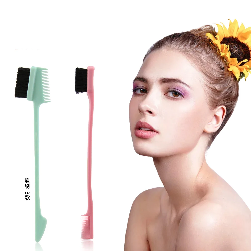 100pcs/lot Edge Control Brush Double Sided Edge Control Hair Comb Hair Styling Hair Brush Set