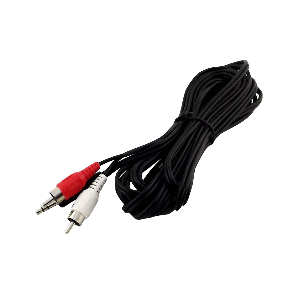 Adaptador de Audio y vídeo para auriculares, macho conector de Cable de 3,5 m/3m/5m, 1,5mm, 1 unidad