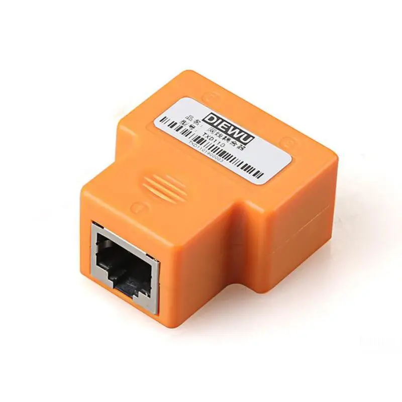 Adaptador de cabo ethernet, extensor e duplicador de cabo lan para conexão de cabo de internet, 1 entrada e 2 saídas, acoplador rj45, 2 peças