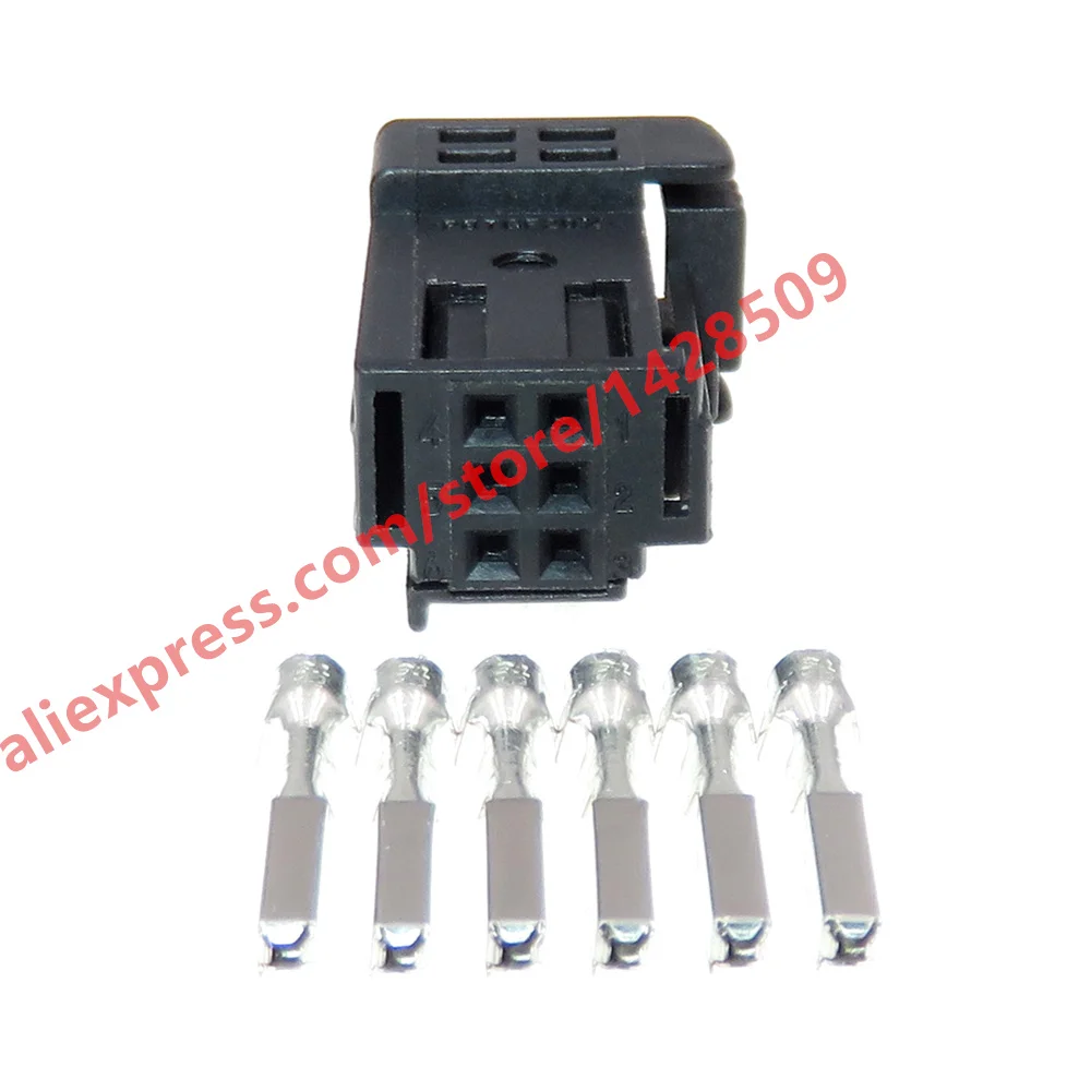 1 Set 6 Pin High Quality Auto Unsealed Socket With Terminal 98298-0001 0.6 Series Miniature Car Connector