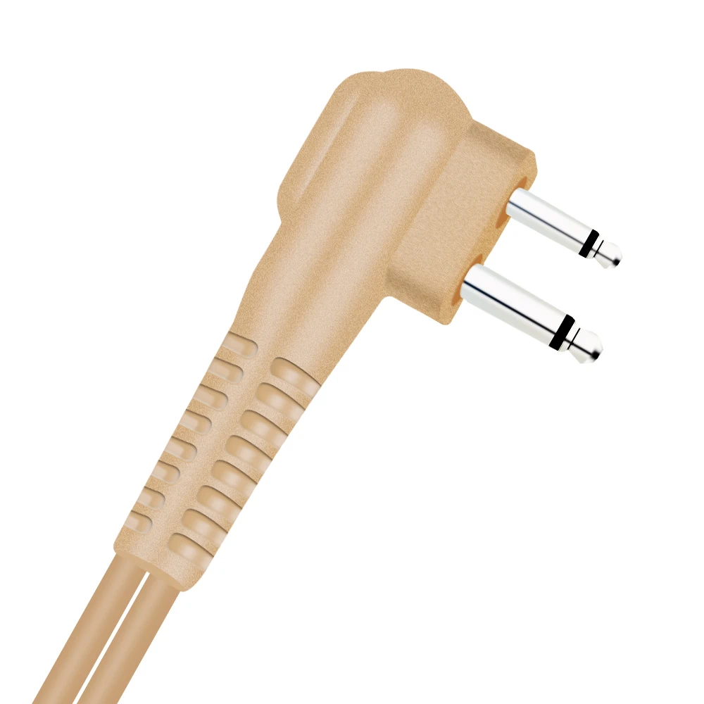 Słuchawka akustyczna PTT, tajny Agent ochrony ochroniarz policji, 2-pinowe słuchawki radiowe dla motoroli, CP010, CP140, GP68, EP450, DEP450