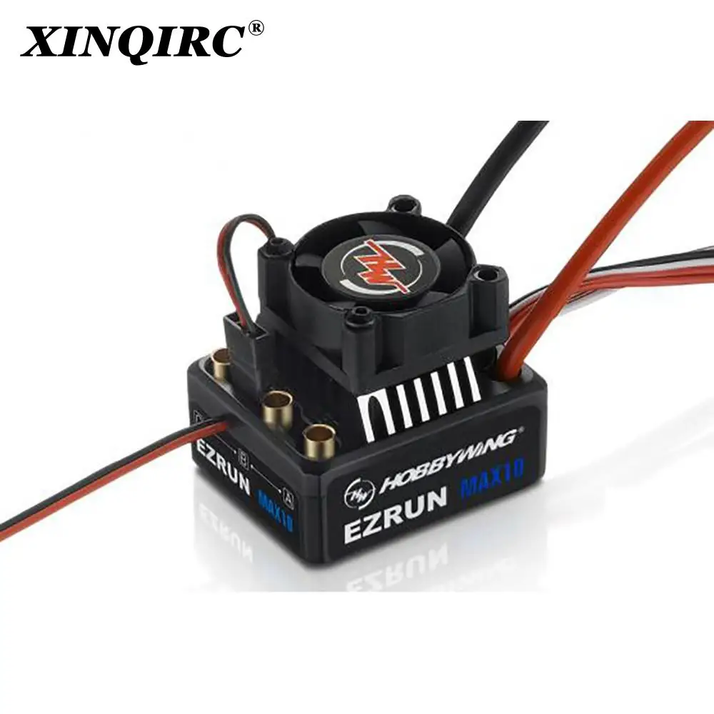 HobbyWing EzRun MAX10 60A Brushless Waterproof Electric Adjustment Suitable for 1/10 RC Remote Control Off road Vehicles