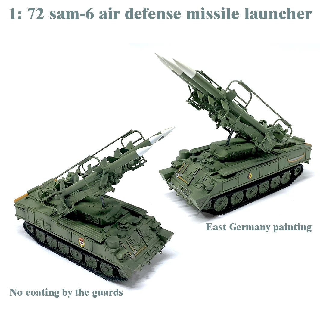 

1: 72 sam-6 air defense missile launcher model East Germany painting Painting by the guards EM35109 35110 Collection model