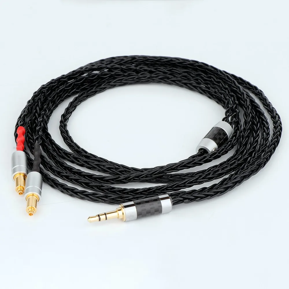 

Preffair 8 Core 7N OCC Black Braided Earphone Cable For Shure SRH1540 SRH1840 SRH1440 Headphone