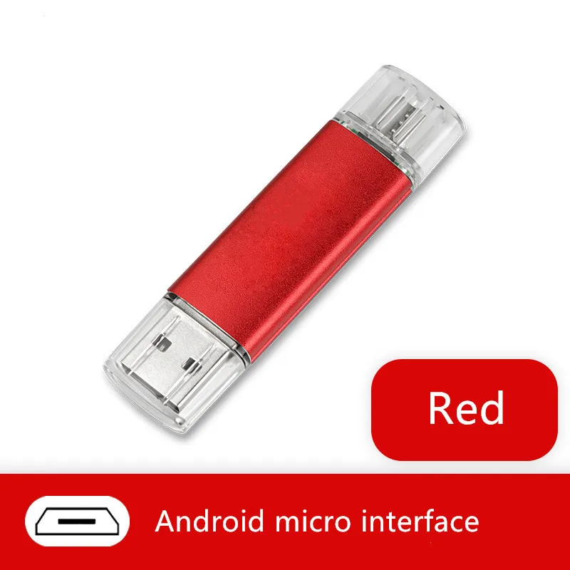 2 Di 1otg Usb Flash16GB 32GB 64GB Usb Flash Drive untuk Ponsel Memori Stick Flashdisk untuk Android Ponsel usb Flash Drive