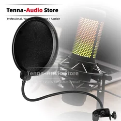 Gooseneck Windproof Microphone Windscreen For Kingston HyperX Hyper X Quadcast Windshield S Mic Wind Screen Shield Pop Filter
