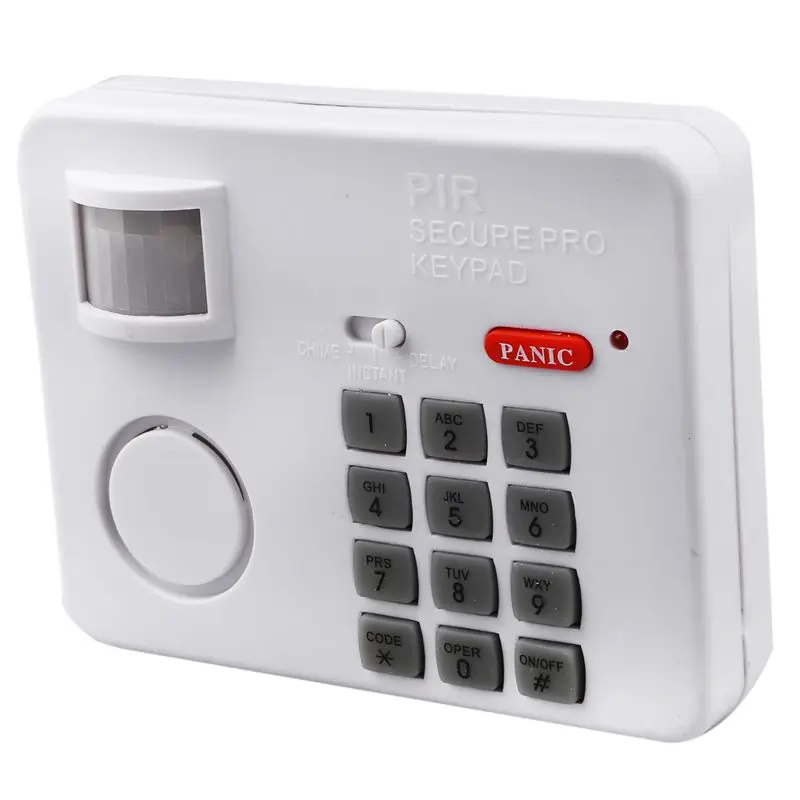 Home Security Alarm System Wireless PIR Door Window Sensors Programmable KeyPad alarm chime delay mode