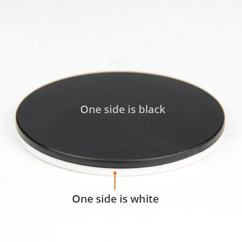 Stereo Microscope Base Black White Working Board Bottom Working Loading Plate Stage Round Plastic Plate Diameter 60mm 75mm 95mm