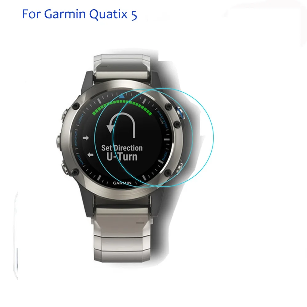 For Garmin Quatix 5 0.3mm 2.5D 9H Clear Tempered Glass Screen  Sports GPS Smart Watch LCD Screen Guard Film