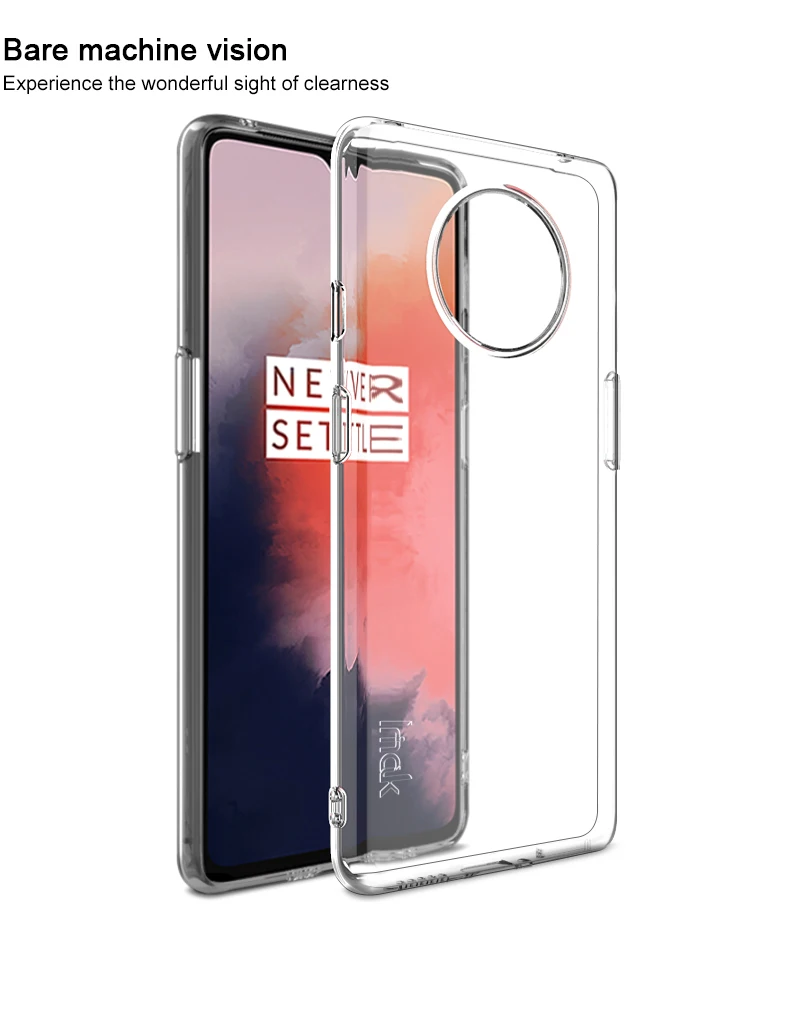 For OnePlus 7T Case IMAK Ultra Thin Soft TPU Clear Back Cover Phone Bags Cases For OnePlus 7T 10 11 11R