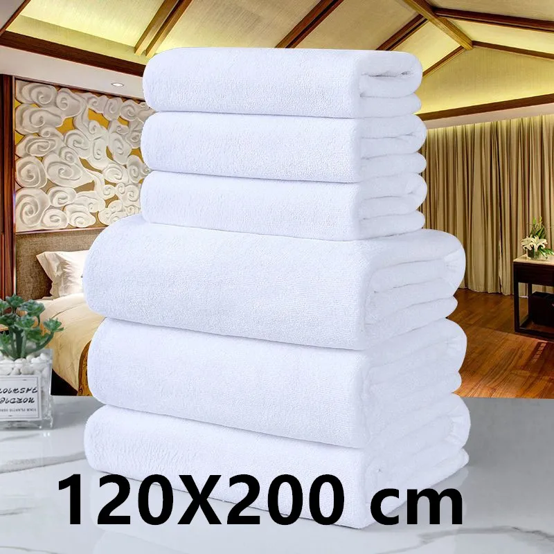 120X200 cm white classic luxury hand towel-hotel-spa-kitchenware-microfiber bath towel beauty salon towel