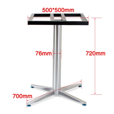 Simple Stainless Steel Table Legs Cross Bottom Foot Bracket Western Restaurant Table Basement