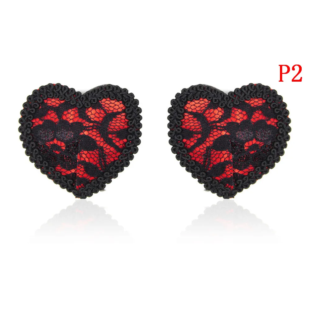 Sex Product Chest Stickers Sexy Nipple Stickers Pasties Wholesale Sequin Nipple Covers With Tassels Heart Round Lace Shape