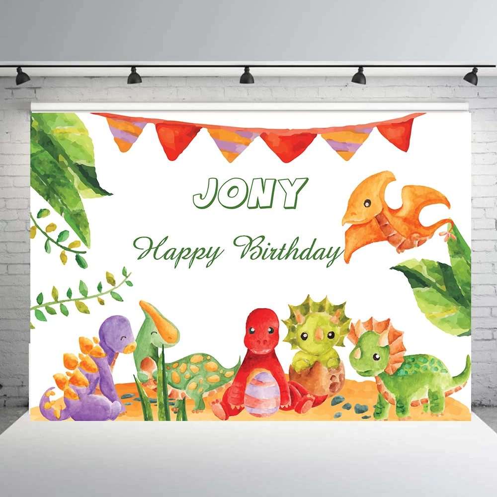 

BEIPOTO Custom Dinosaur theme Birthday party backdrop photography background decoration banner cake dessert baby shower tt-7