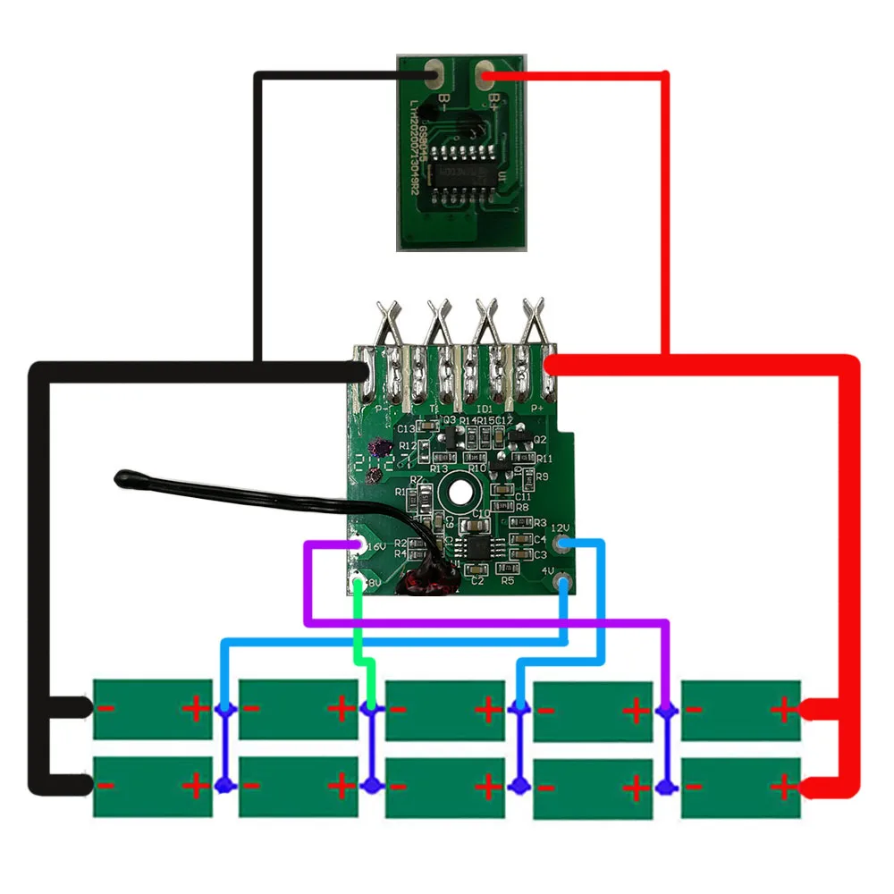 LB2X4020 Li-ion Battery Plastic Case Charging Protection Circuit Board PCB Box Shell For Black Decker 20V 18V Lithium LBX2040
