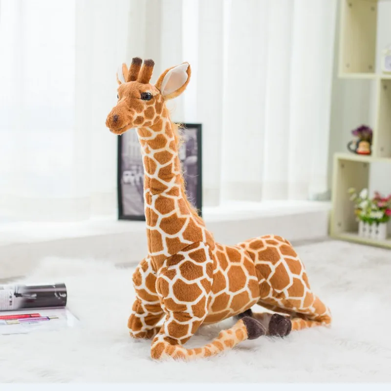 Nieuwe Mooie Hot 1Pc 50Cm-140Cm Mooie Giant Size Giraffe Knuffels Leuke Knuffel Soft giraffe Pop Verjaardagscadeau Kinderen Speelgoed