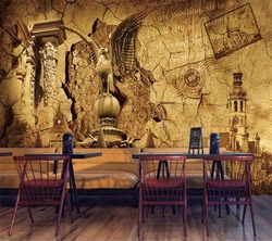 beibehang Custom wallpaper 3d large mural european medieval vintage background wall decoration painting papel de parede фотообои