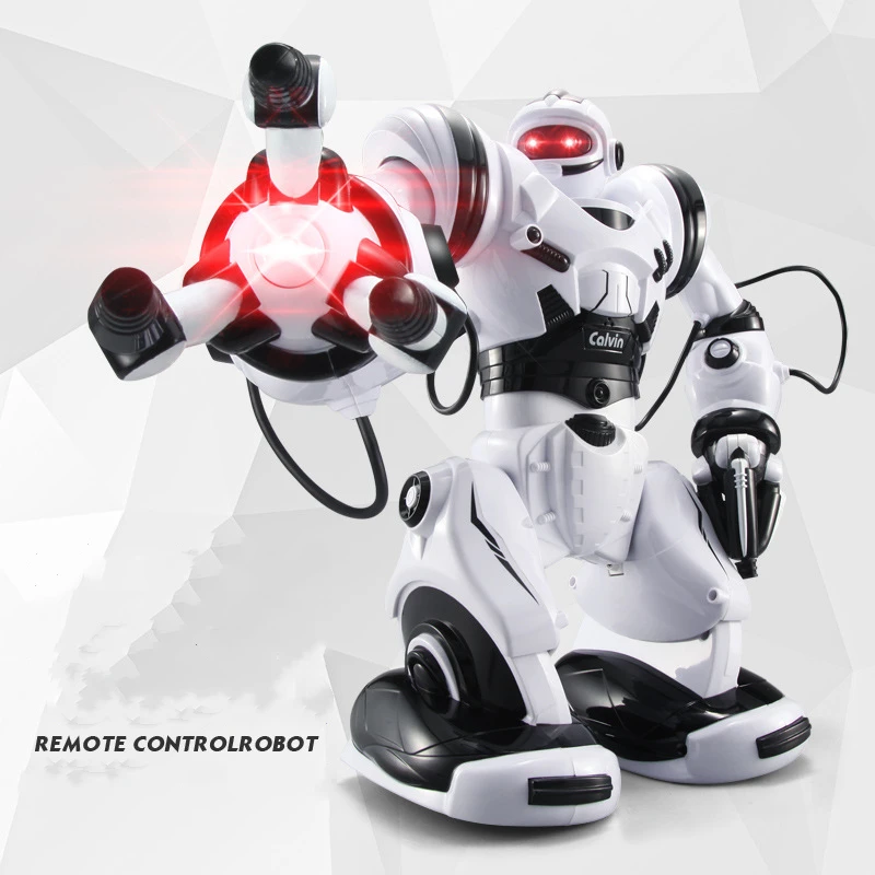 Intelligent Voice Interaction Programming RC Robot Battle Mode Calibration Fetching Sing And Dance With LED Lights Electric Toy