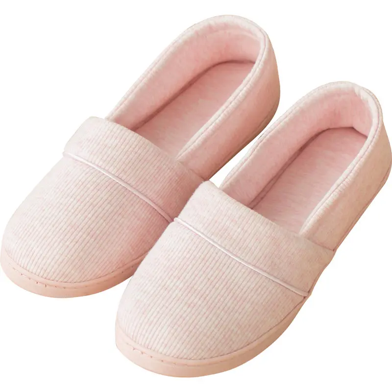 Donne Pantofole di Cotone Morbido Suola Anti-slittamento Scarpe di Confinamento Delle Signore Indoor Slipper Confortevole Femminile Pavimento di