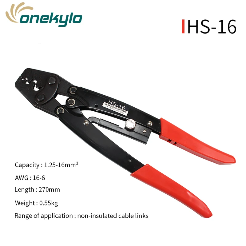 hs-16 Crimper Tools Copper Tinned Splice Crimp 22-10 AWG Terminal Sleeve Connectors 10mm Cable Heat Shrink Tube Sleeving Kits