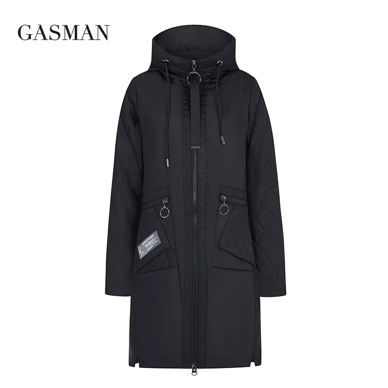 GASMAN 2022 New windproof down jacket coat Women hooded parka jacket autumn women fashion bio jackets Female thin puffer jackets