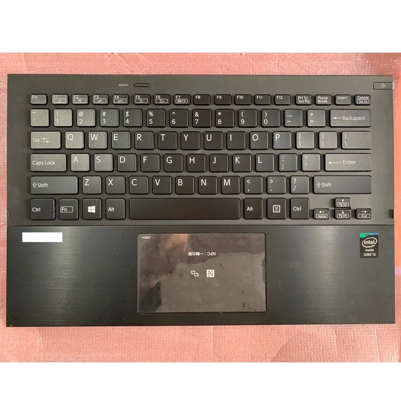 

95%New laptop replace Palmrest upper cover with US Version Keyboard with backlit for SONY VAIO PRO 13 PRO13 SVP132 SVP13