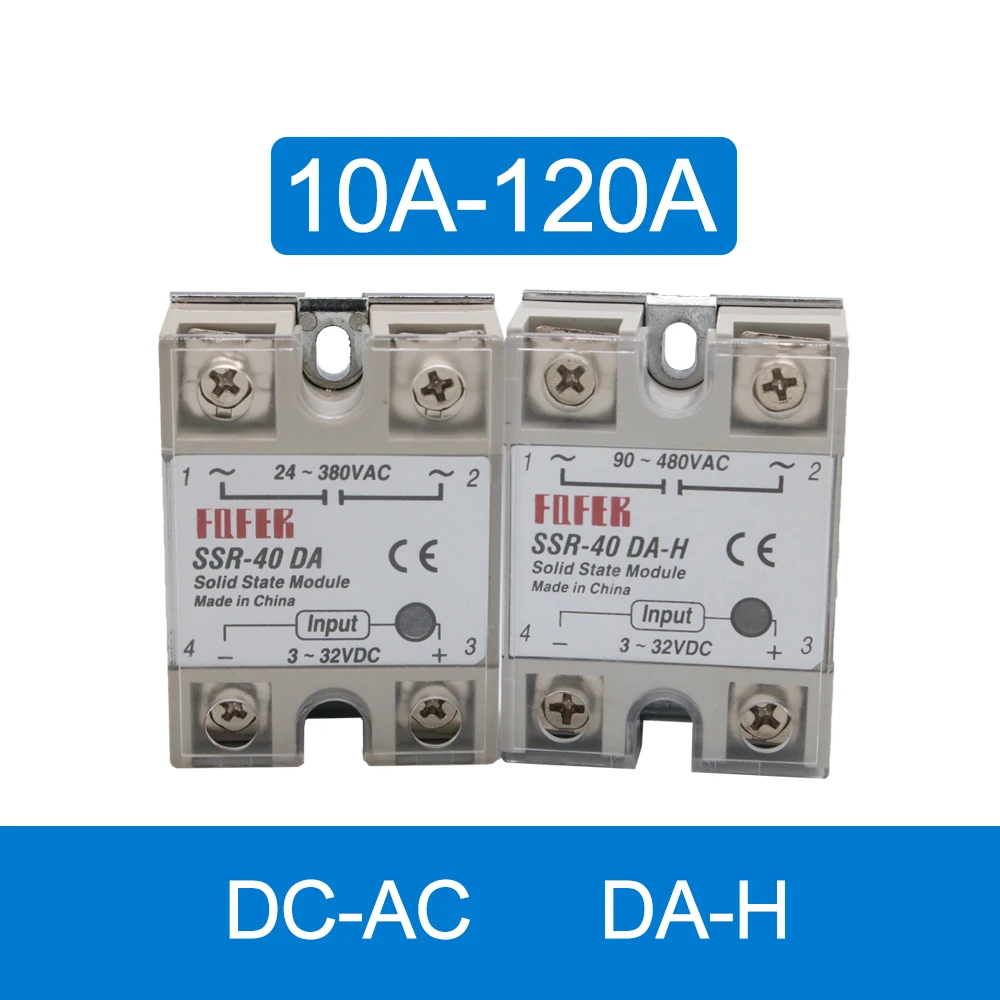 

SSR- DA/Φ твердотельное реле 10A 25A 40A 50A 60A 75A 80A 100A