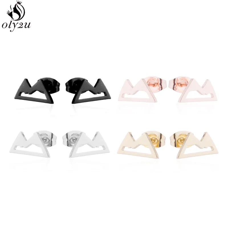 Bohemia Stainless Steel Earrings Women Heart Everyday Jewelry Geometric Cross Rabbit Ballet Star Cactus Earring Studs pendiente