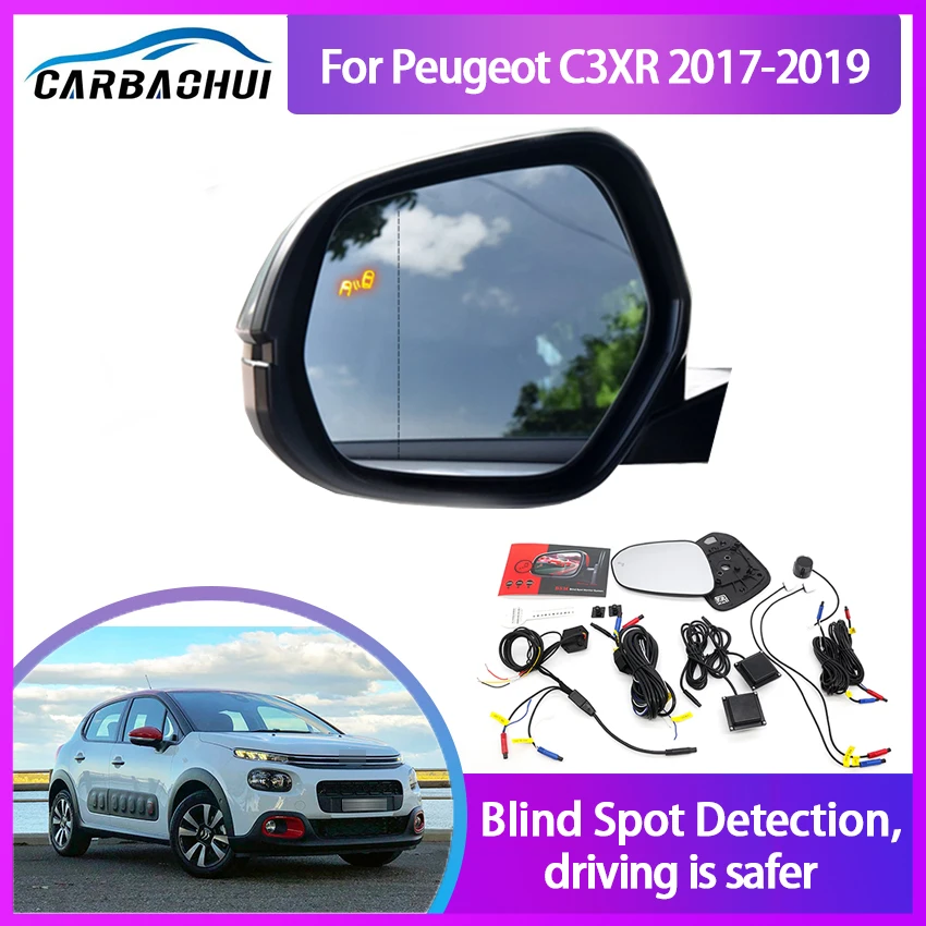 Millimeter Wave Radar Blind Spot Monitoring BSA BSD BSM for Peugeot C3XR 2017-2019 Assist Driving Parallel Safety Change Assist