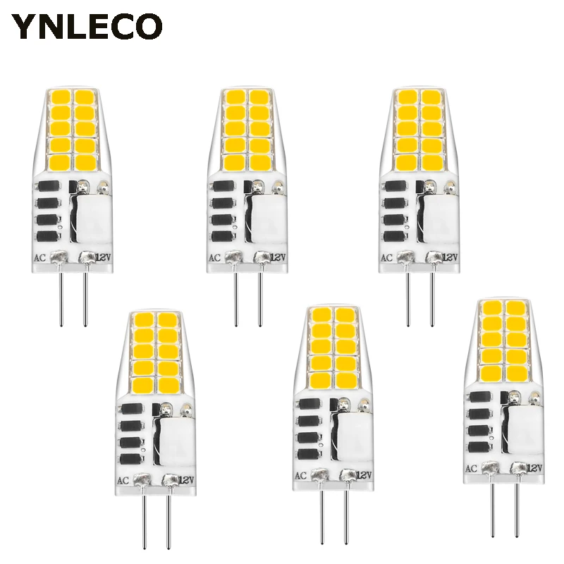 

6pcs G4 LED 12V AC DC 3W NO Flicker High Power LED G4 Lamp Lampada Lampara ampul 2835SMD Light Bulb Replace 25W 30W Halogen Lamp