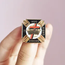 Masons Malta Cross Knights Templar Commandery Masonic Freemason Badges Lapel Pins Metal Craft