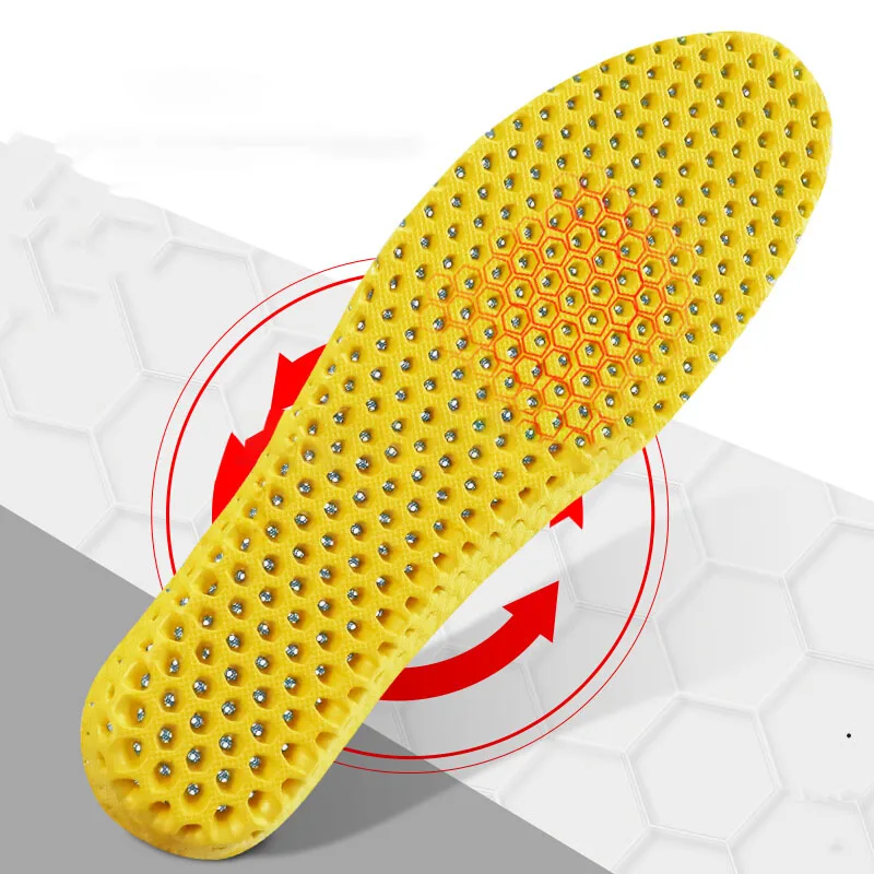 Sport Running Breathable Insoles Memory Foam Foot Health Care Heel Shock Absorption Insert Pad for Men and Women