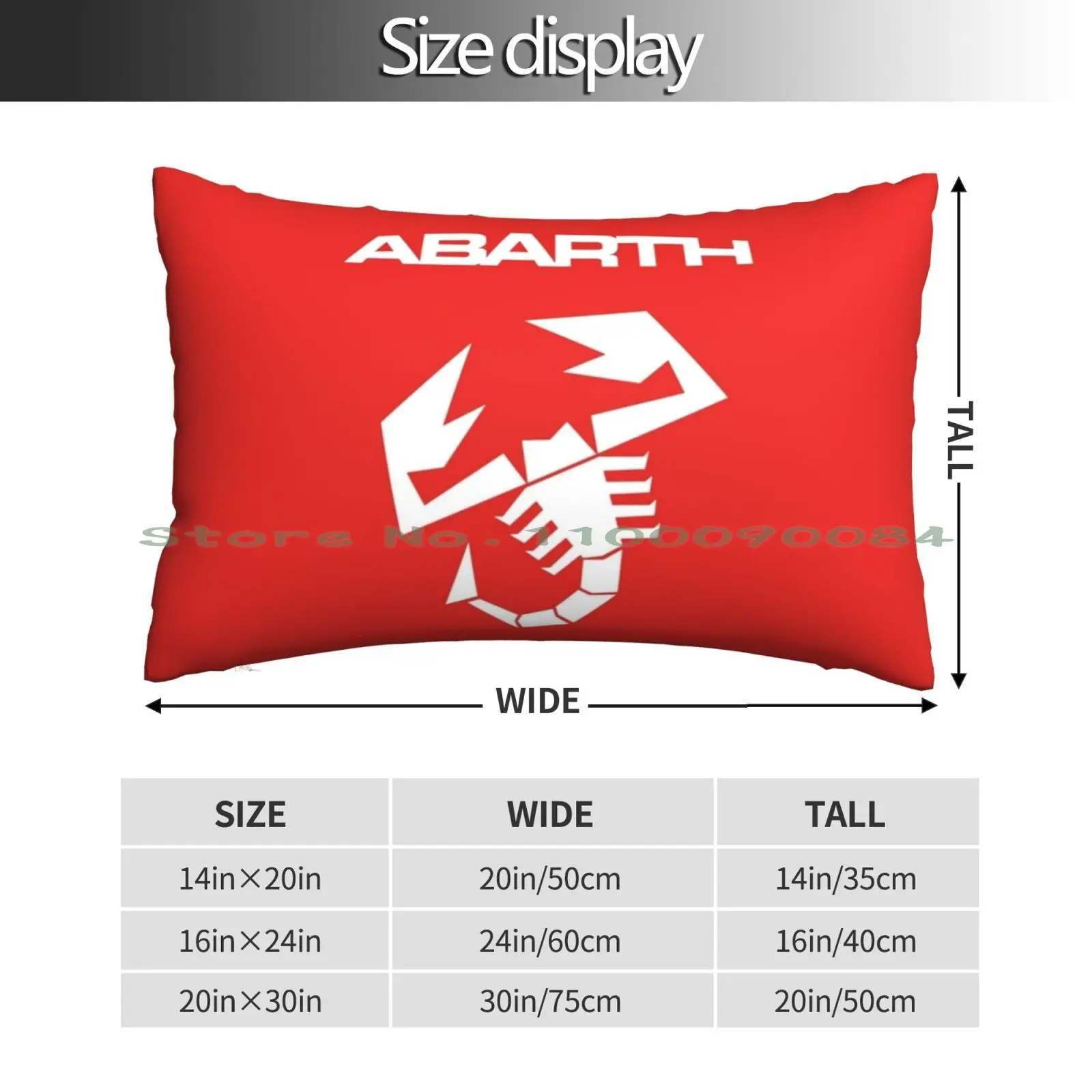 Abarth & Scorpion ( White ) Pillow Case 20x30 50*75 Sofa Bedroom Yorha No2 N02 Zero Two Type B Nier Automata Gangsta Waifu