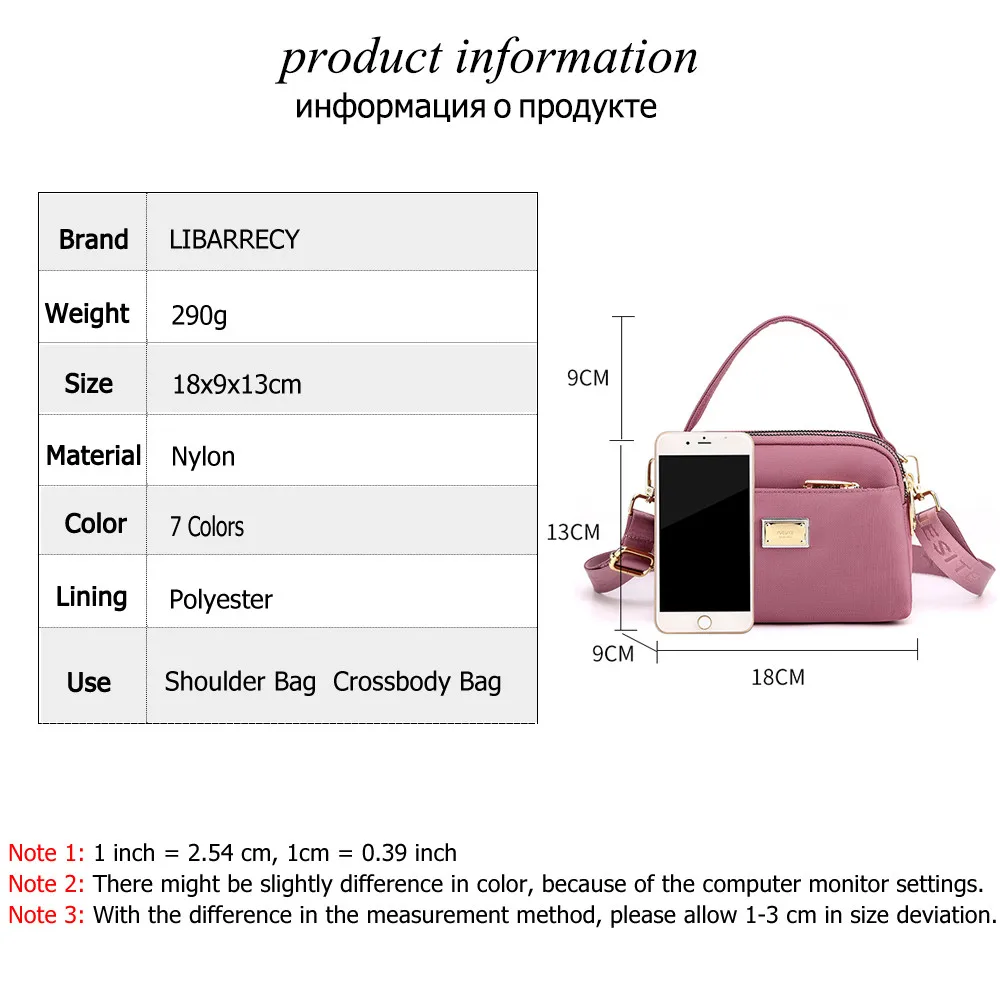 Mini Design Ladies Shoulder Bags New Multifunctional Crossbody Bag Casual High Quality Nylon Women Travel Bags Bolsos De Mujer