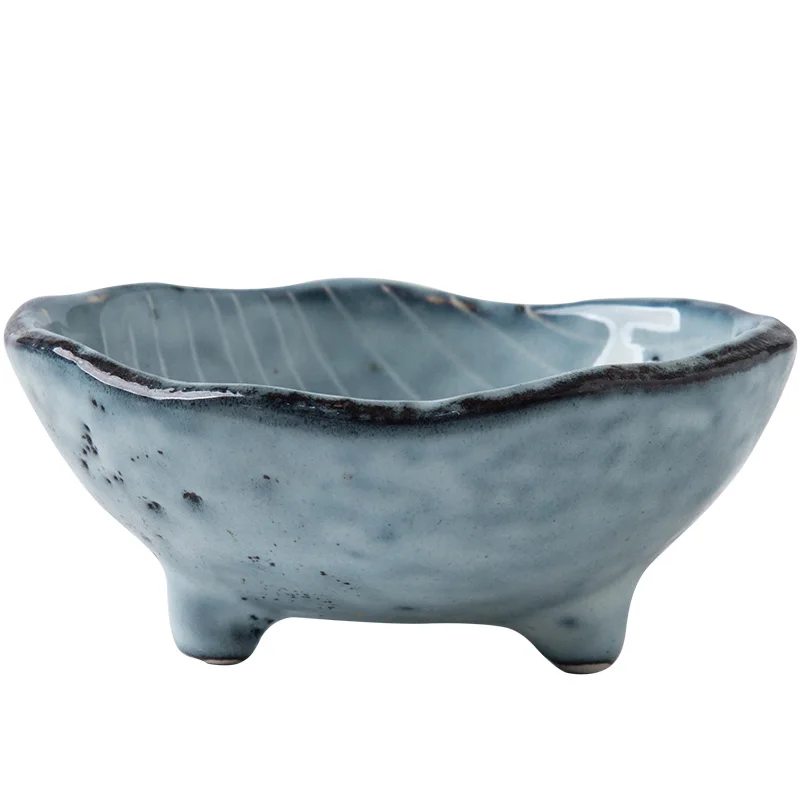 Japanese Style Ceramic Unique Design Small Sauce Dishes ICr Eam Bowl Rice Bowl Tableware Large Bowl Ramen Soup Dessert Bowl