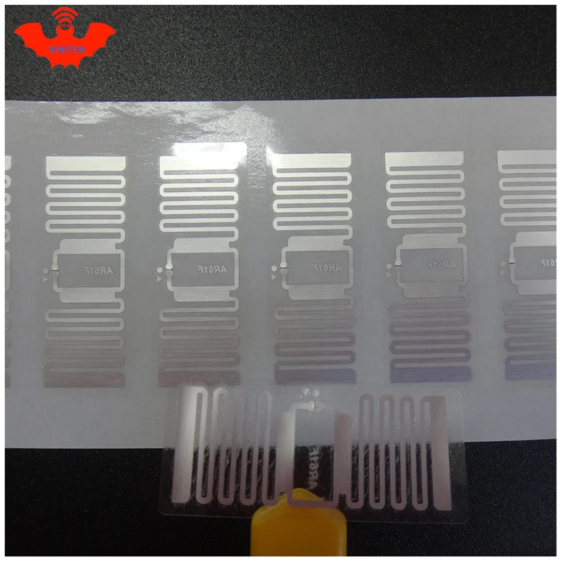 UHF RFID tag sticker impinj MonzaR6 AR61F EPC6C wet inlay 915mhz868m860-960MHZ 1000pcs free shipping adhesive passive RFID label