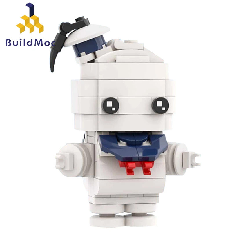 Buildmoc Classic Movie 1984 Ghostbustersed BrickHeadz Slimer White Ghost Action Figures Model Building Blocks Kid Toys Gift