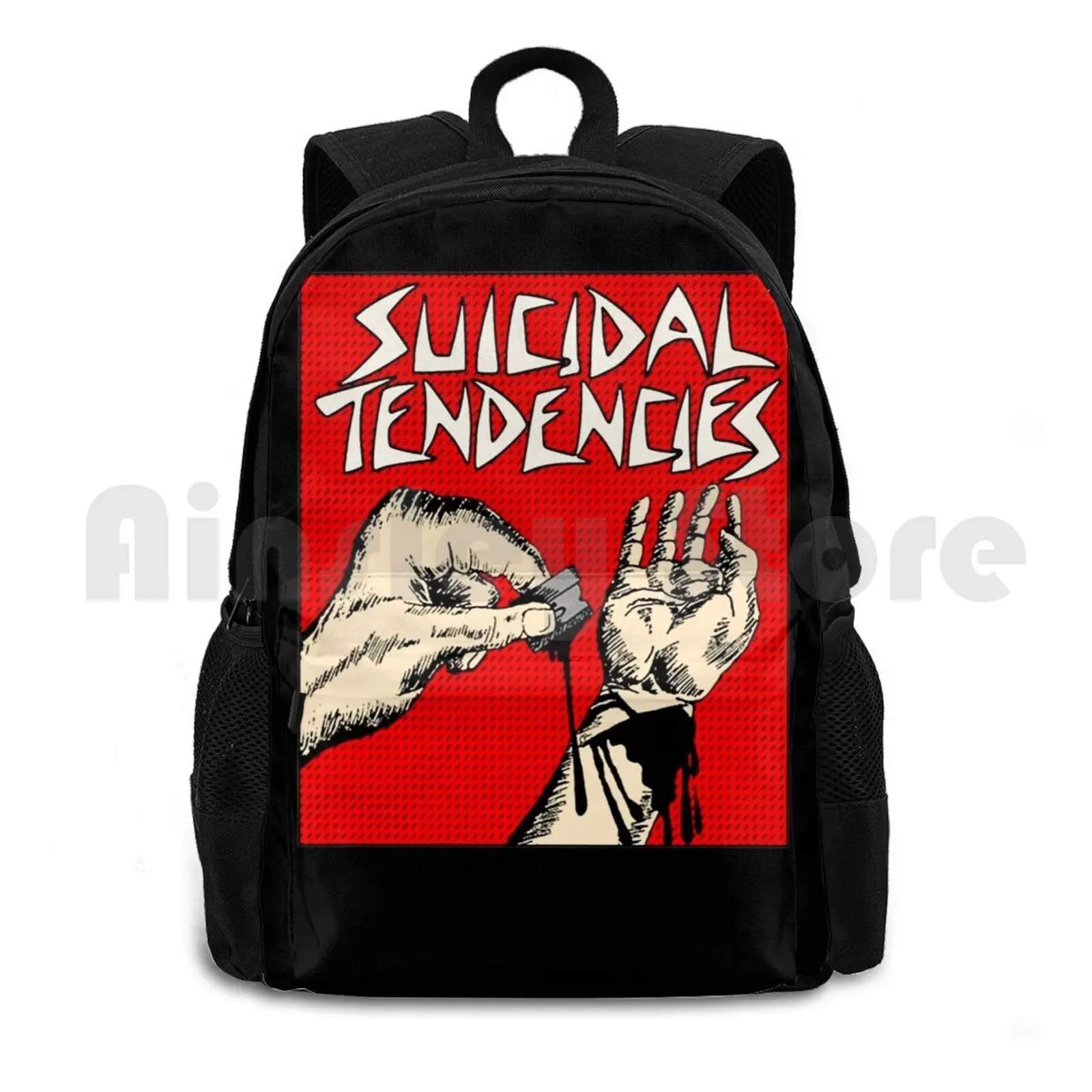 Hand Suicidal Band Tendencies Fight On Outdoor Hiking Backpack Riding Climbing Sports Bag Suicidal Tendencies Suicidal