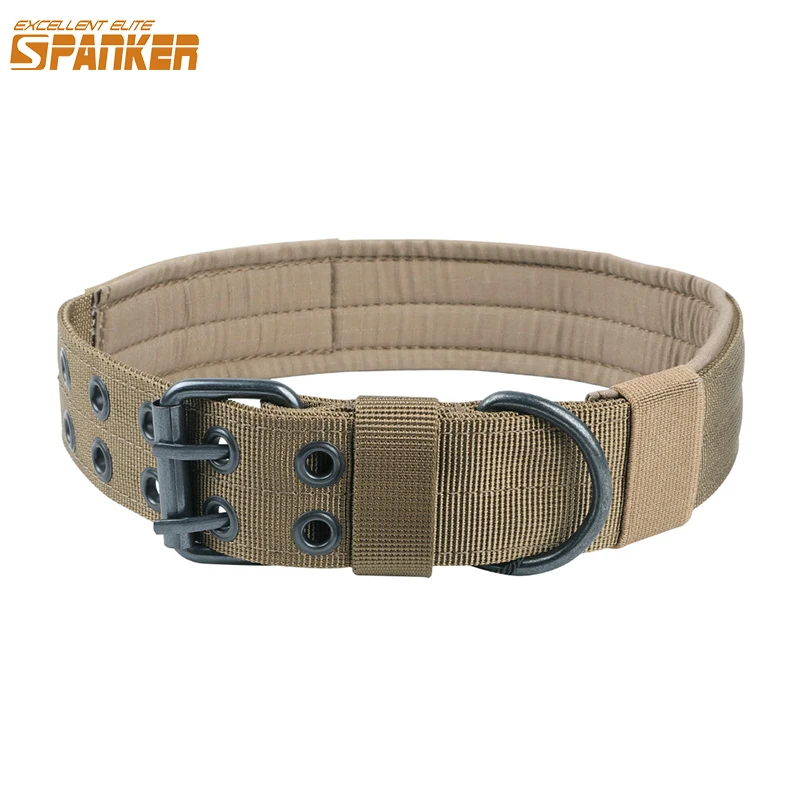 EXCELLENT ELITE SPANKER Tactical Dog Collar Outdoor Training Collars Adjustable Nylon Dogs Collars For Medium Large Dog