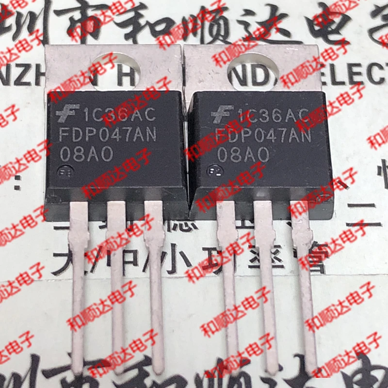 

10PCS FDP047AN08AO TO-220 75V 80A