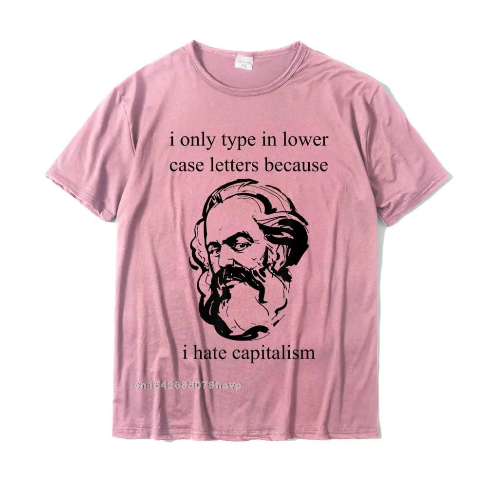 Karl Marx I Hate Capitalism Funny Grammar Revolutionary Meme T-Shirt Tops T Shirt Family Casual Cotton Men T Shirt Casual