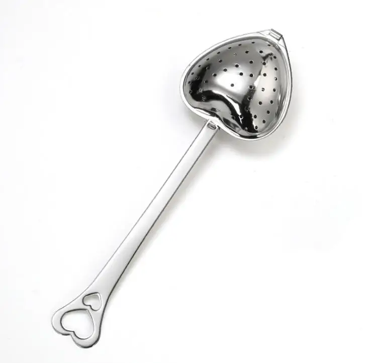 

1000pcs/lot Hot Amazing Love Heart Shape Style Stainless Steel Tea Infuser Teaspoon Strainer Spoon Filter Kitchen Tool SN1035