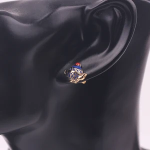 Üzüm, mini, asimetrik emaye zanaatkar küpeler, saplama, mavi çaydanlık, çaydanlık, çaydanlık, halka küpeler, cam iğne küpeler 8 en çok satan, kupalar küçük çalışıyor-no. 7