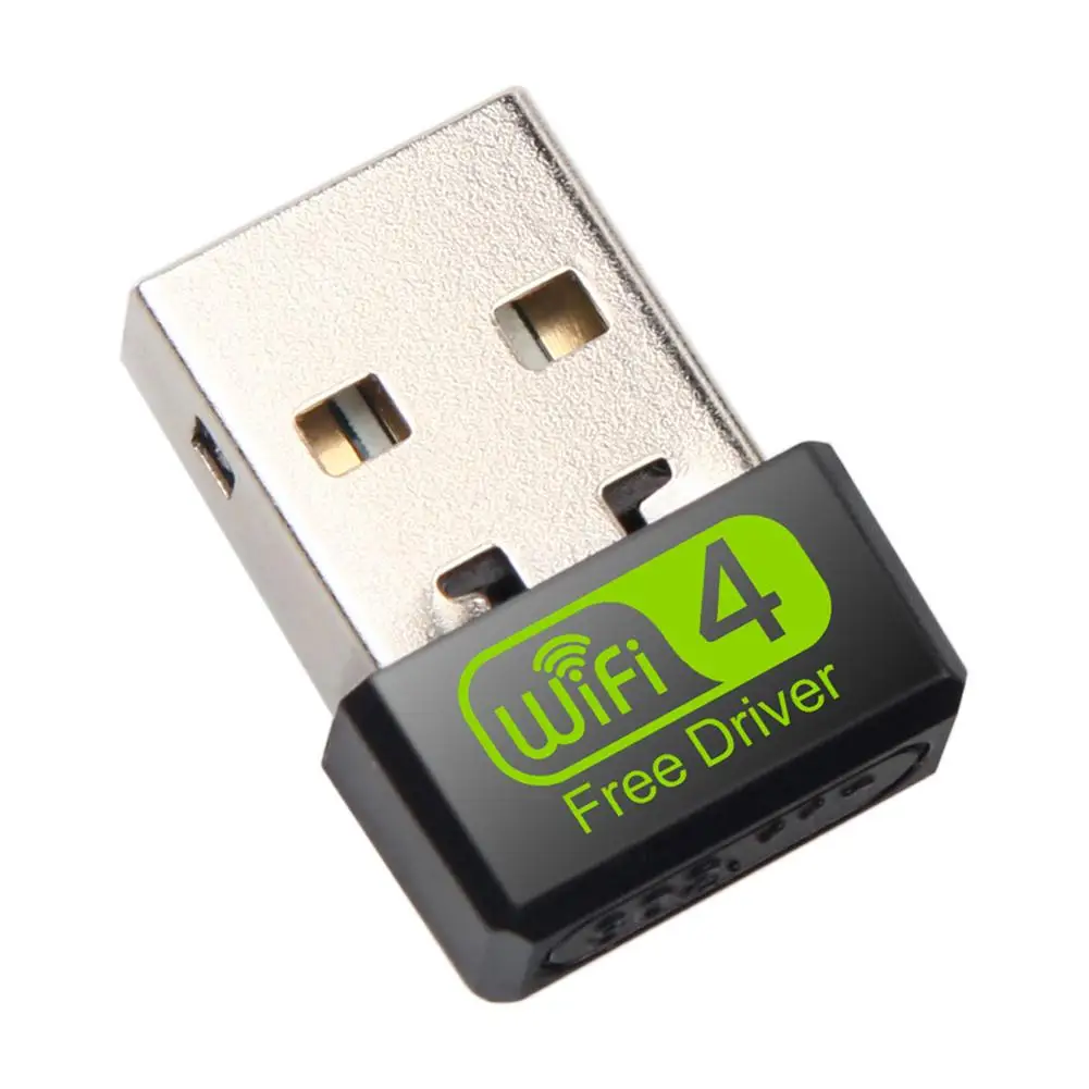 Miniadaptador WiFi de 150Mbps, controlador USB gratuito, Dongle, tarjeta de red Ethernet, receptor inalámbrico Wi-Fi para PC de escritorio y portátil