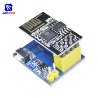 diymore ESP8266 ESP01S WiFi Wireless DS18B20 Temperature Humidity Sensor Module NodeMCU Adapter Expansion Board for Arduino IOT